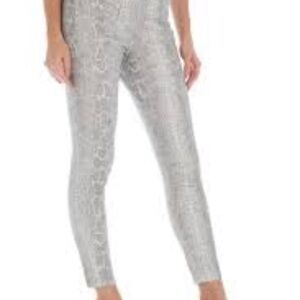 Fidelity Denim Joey Crop Snakeskin Print Pants